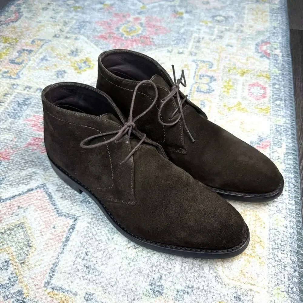 Anthony Veer Essentials Wilson Chukka Men's Suede Boot Brown Size 8.5